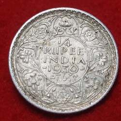1/4 Rupee 1939 Bombay Mint