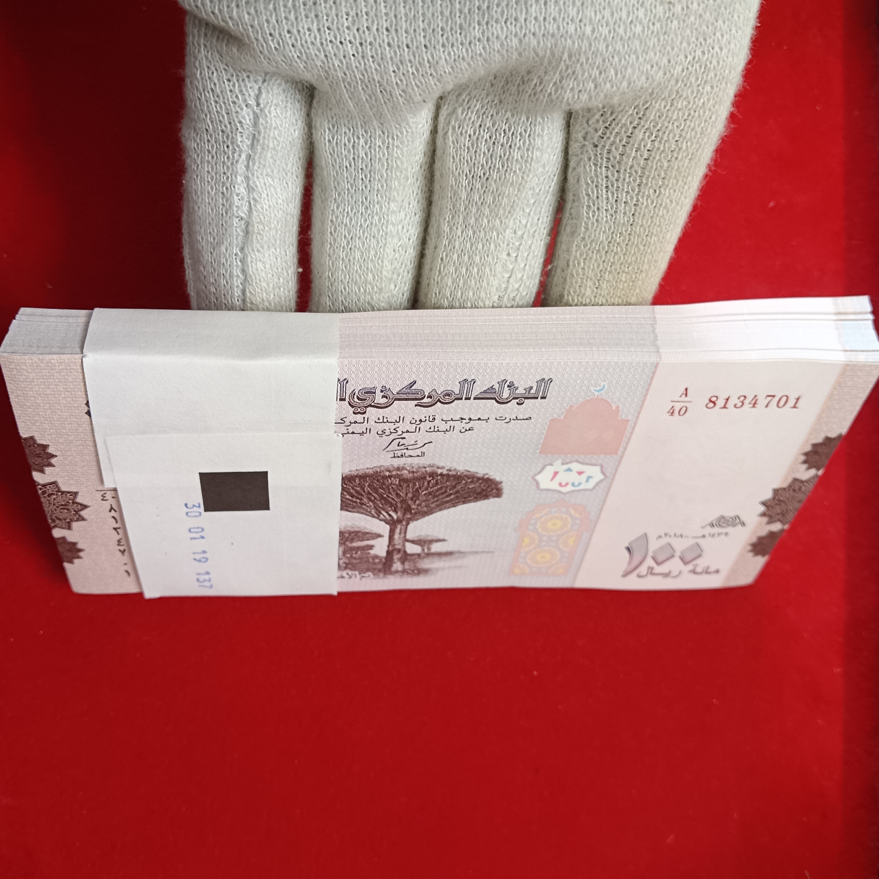 100 One Hundred Rials Rare Bundle Ending 786 Central Bank of Yemen