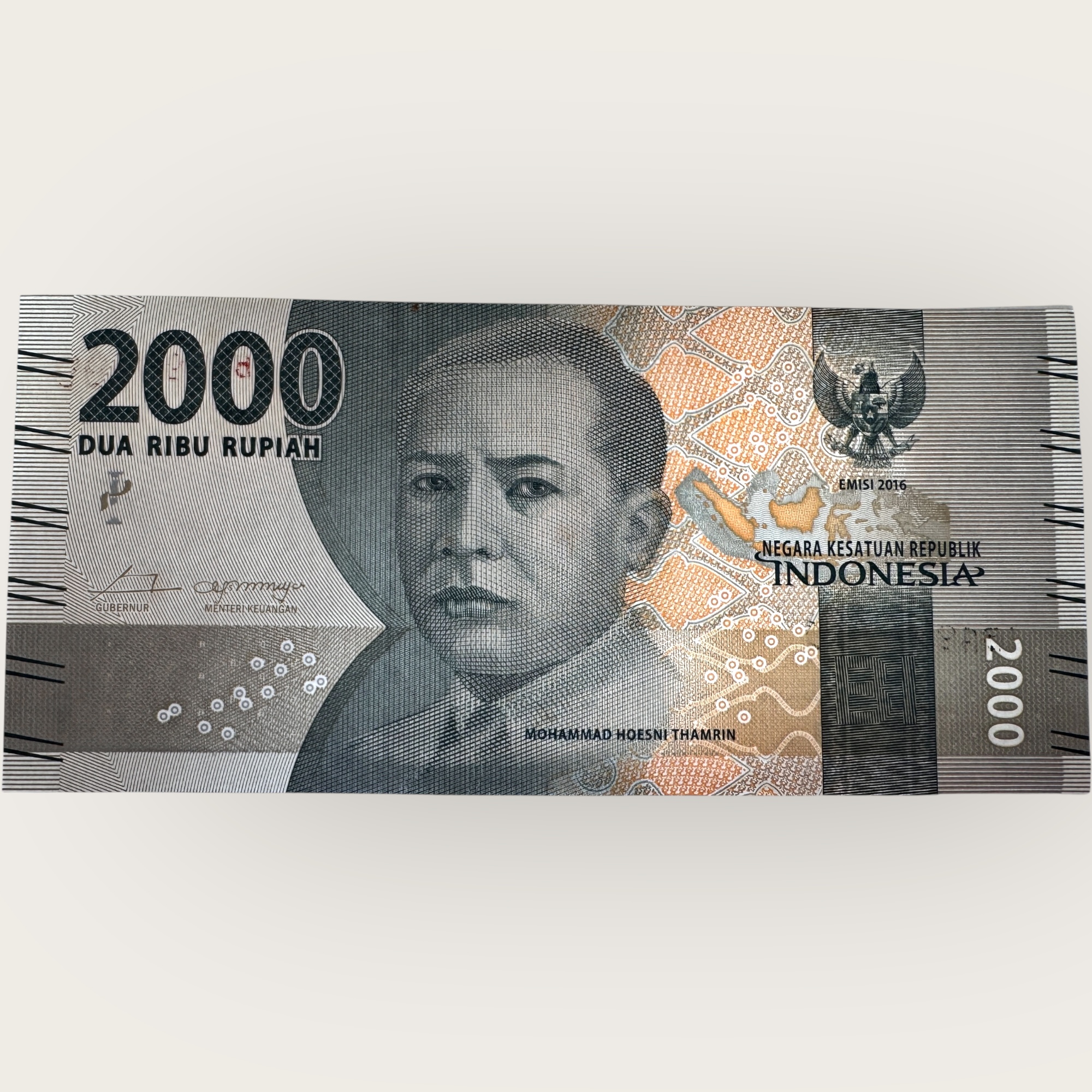 Indonesia 2000 Rupiah Low Serial 2016 Issue Gem UNC 999999 Unique and Rare