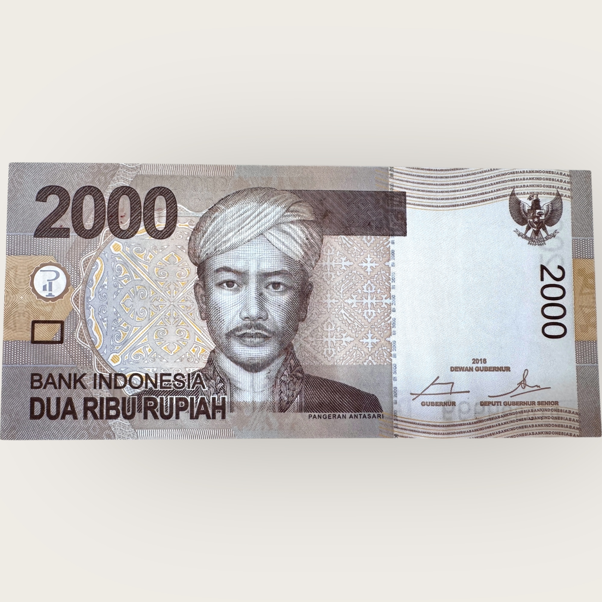 Indonesia 2000 Rupiah Low Serial 2016 Issue Gem UNC 999999 Unique and Rare