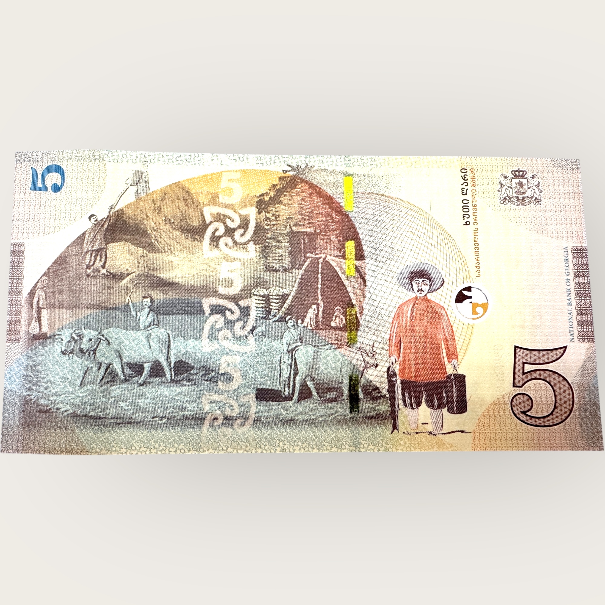 Georgia 5 Lari Banknote 2021 World Banknote Ending 786 Series