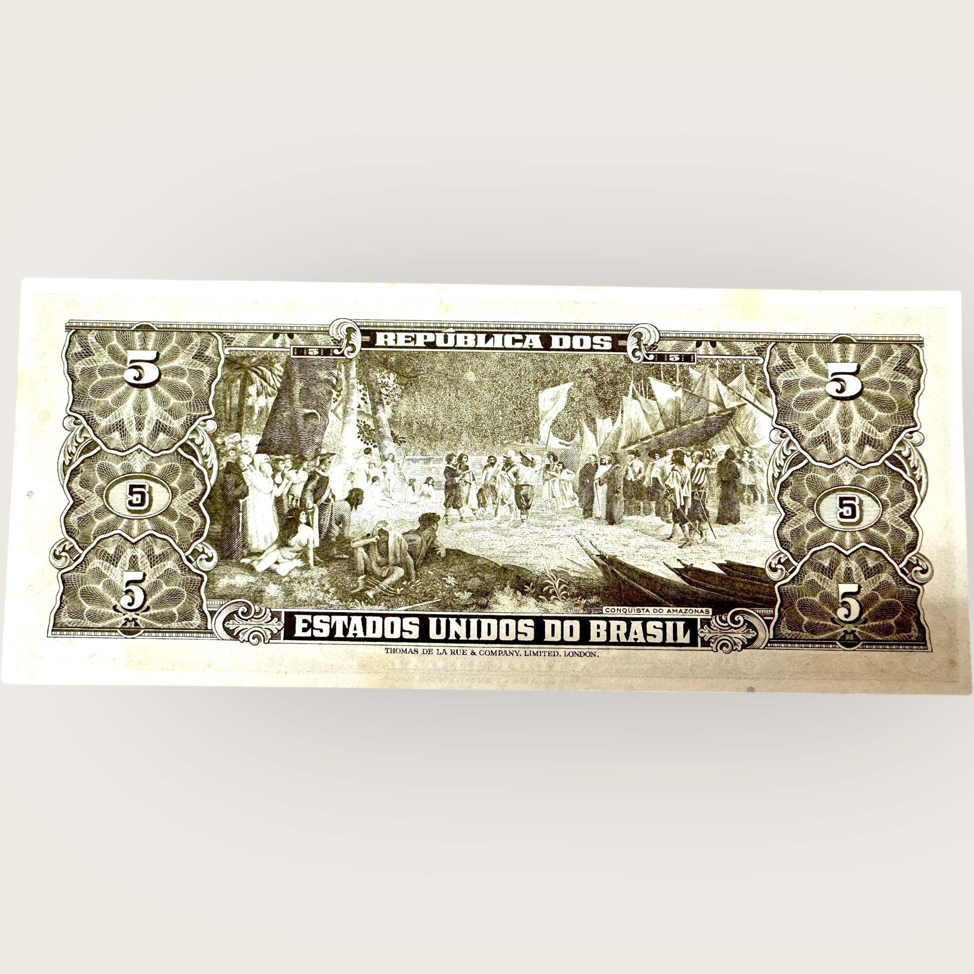 Brazil 2 Cruzerus World Banknote Ending 786 Series Unique and Rare