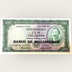 Mozabique 100 Escudos Issue World Banknote Ending 786 Series