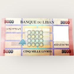 Lebanon 50000 Livres World Banknote Ending 786 Series