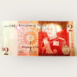 Tonga 2 Paanga Issue World Banknote Ending 786 Series