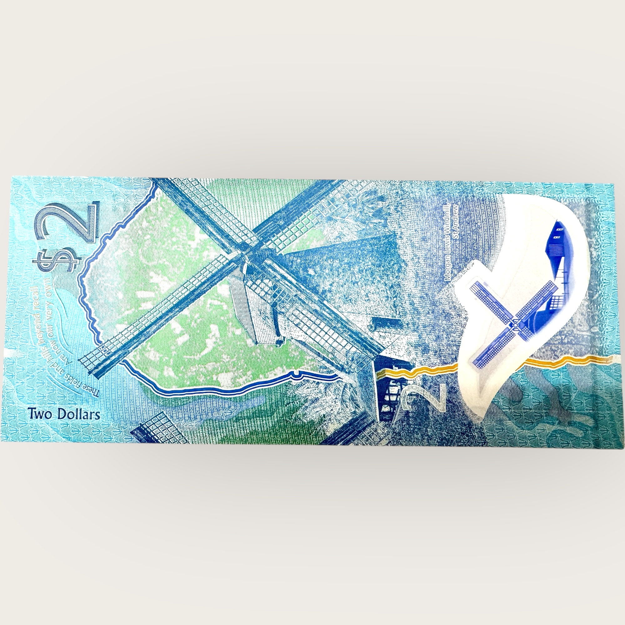 Barbados 2 Dollars Banknote 2022 World Banknote Ending 786 Series