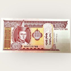 Mongolia 5 Year 2014 World Banknote Ending 786 Series Unique and Rare