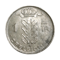 Belgium Cu/Ni 1 Franc Year 1975 in High Collectable Grade.