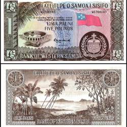 Western Samoa 5 Pounds Banknote 2020 ND P15CS UNC Unique and Rare