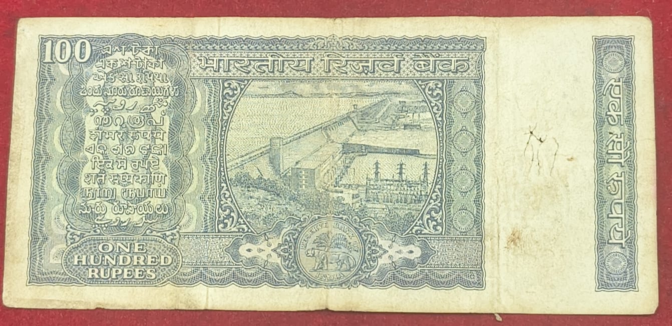 100 Rupees White Patti Governor K.r.puri Rare Note