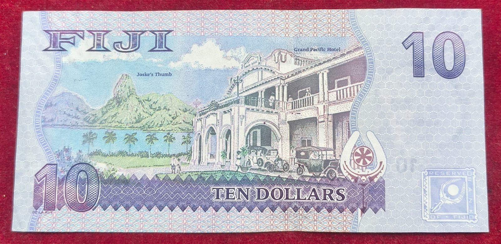 Fiji 10 Dollars Rare Note # B-2