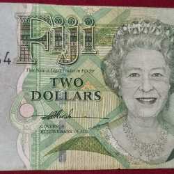 FIJI 2 Dollars Rare Note # B-2