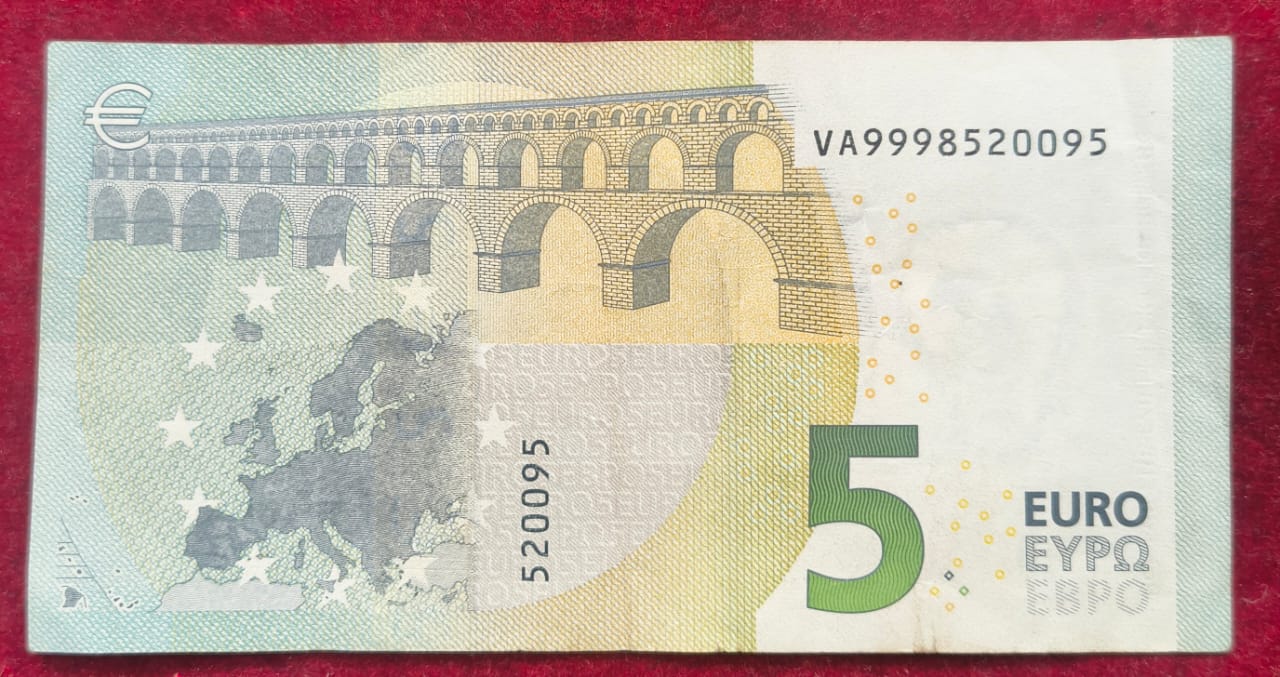 Eurozone 5 Euros Europa Series Rare Note #B-2