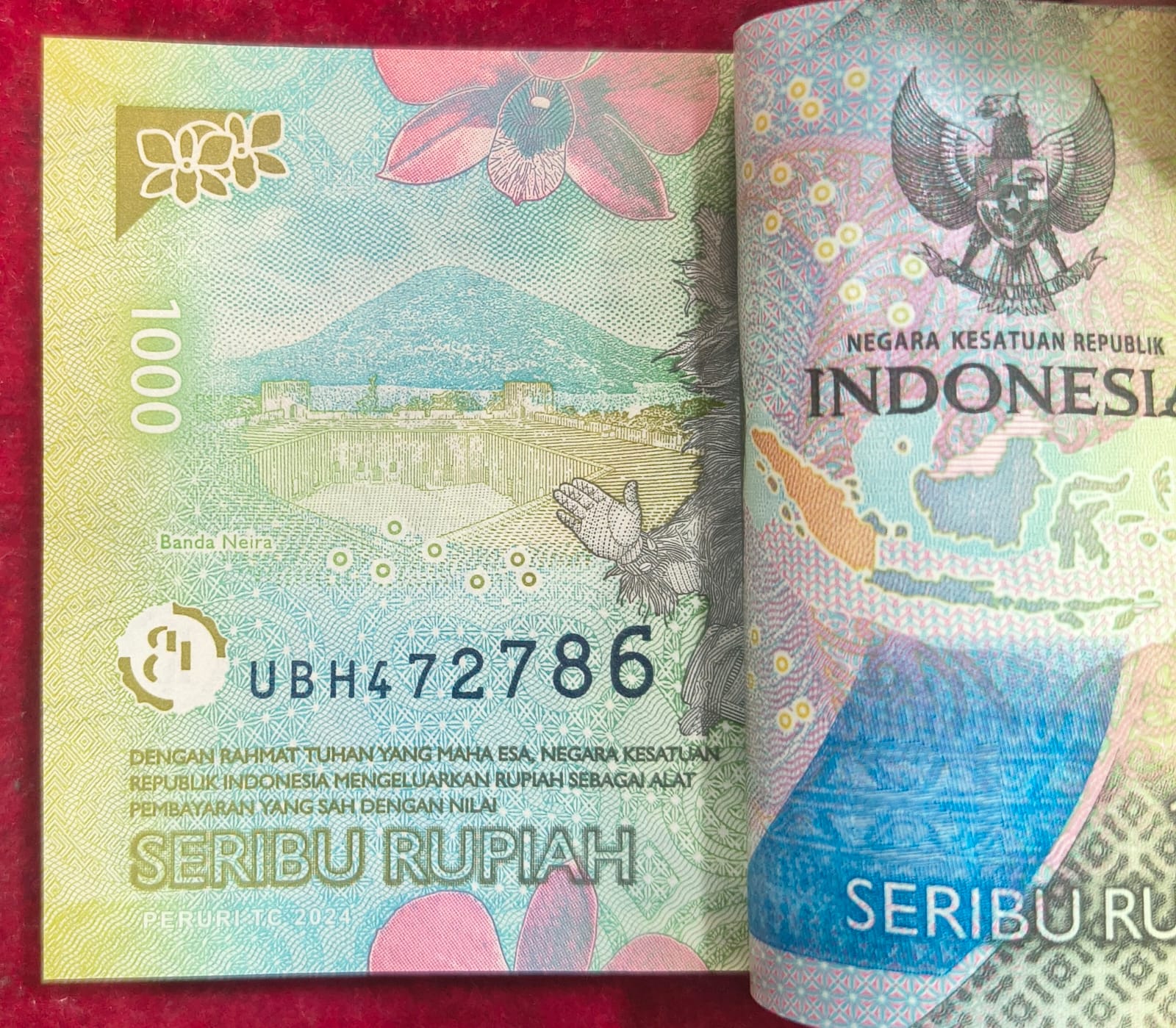 Seribu Rupiah 100 Rare (100 Note ) Serial Packet with Fancy Number 786