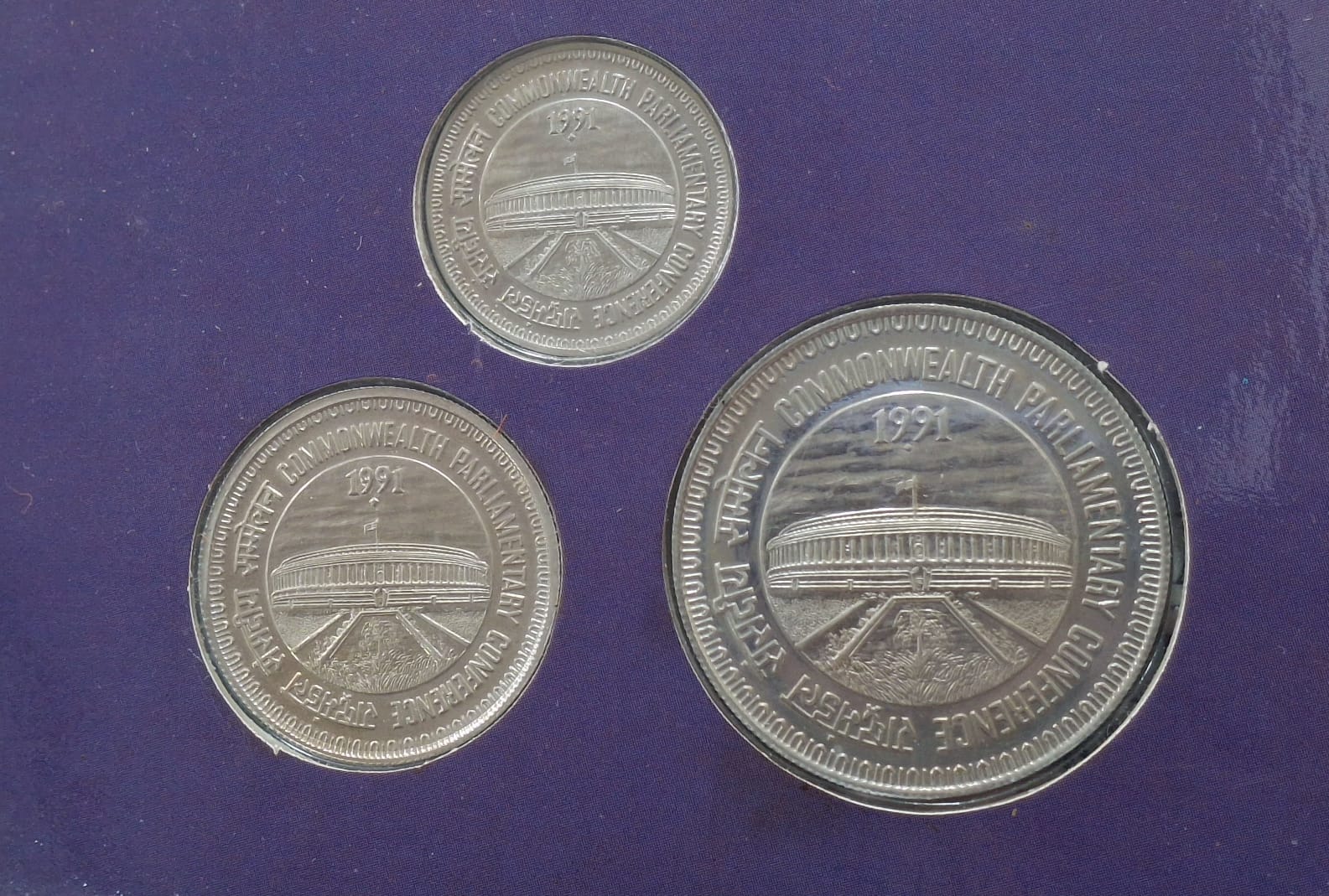 37TH Commonwealth Parliamentary Conference 1991 Bombay Mint Rare 3 Coins ( UNC Set)