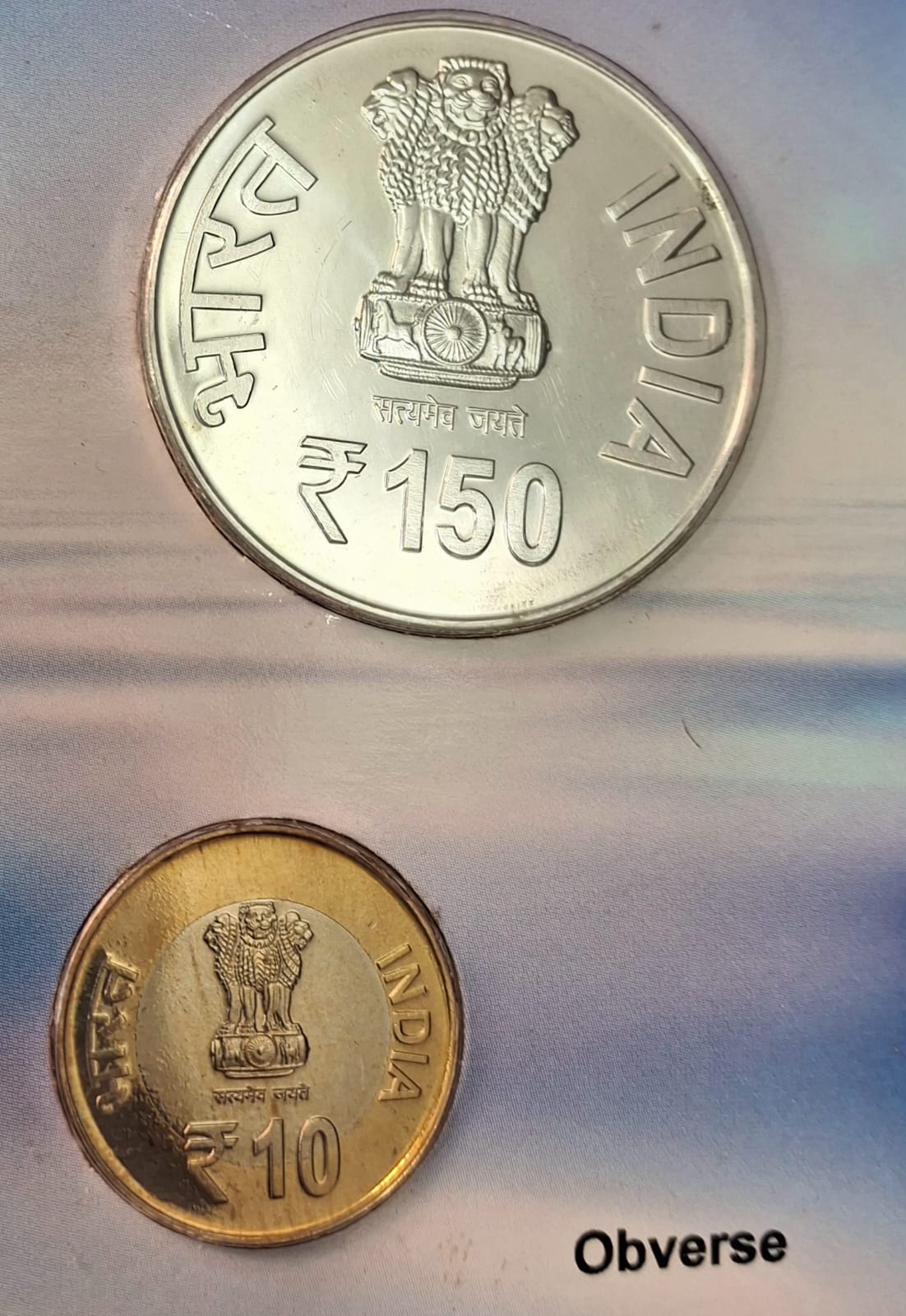 150TH Birth Anniversary of LALA Lajpat RAI Kolkata Mint Rare 2 Coins ( UNC Set)