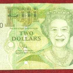 FIJI 2 Dollars Rare Note # B-2