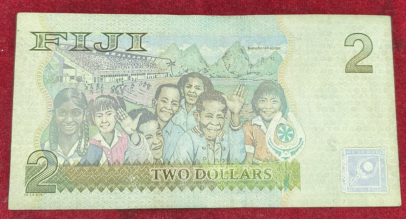 FIJI 2 Dollars Rare Note # B-2