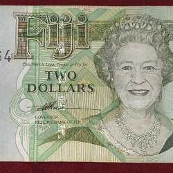 FIJI 2 Dollars Rare Note # B-2