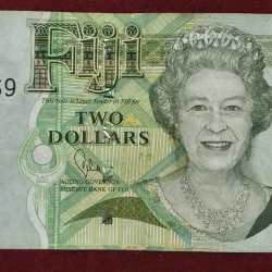 FIJI 2 Dollars Rare Note # B-2
