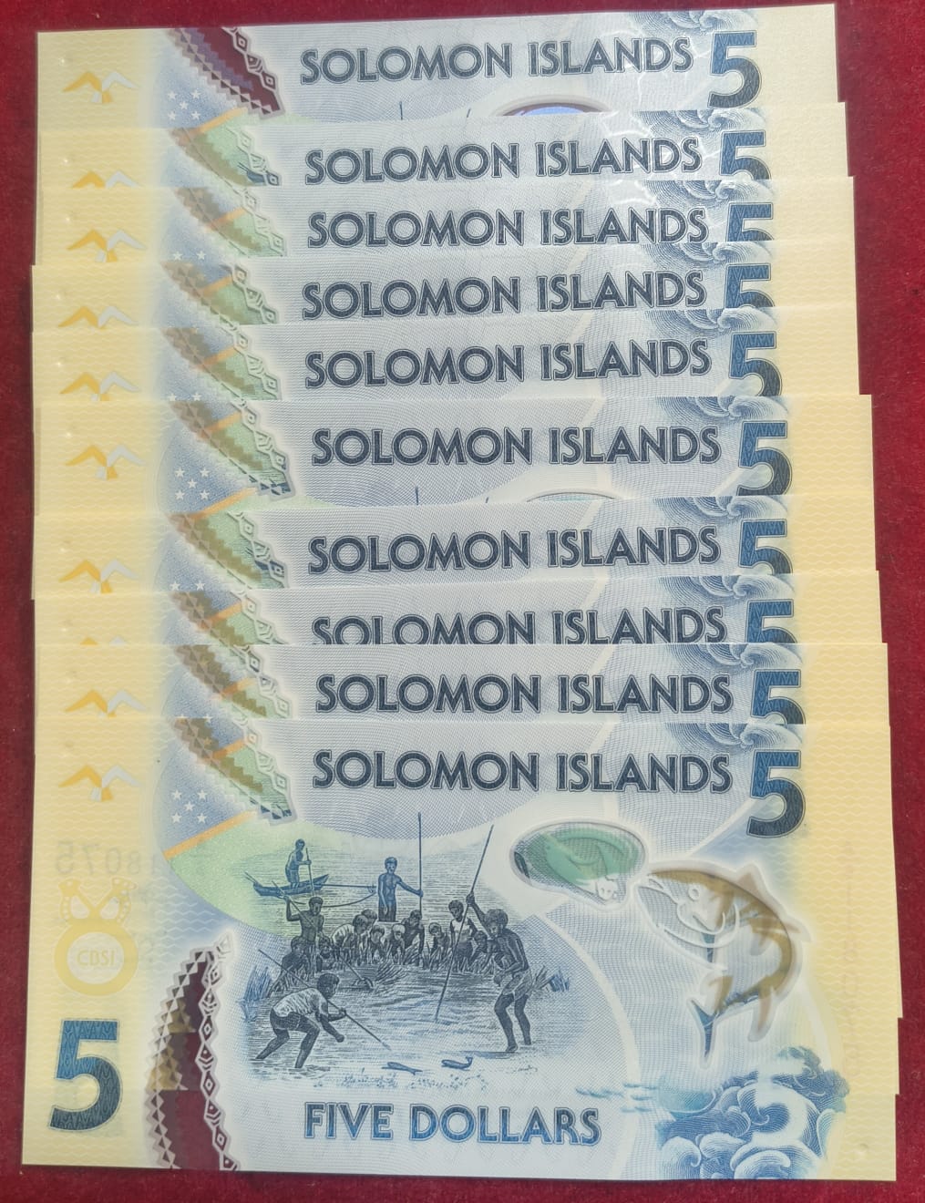 5 Dollars GEM UNC Polymer Rare Note