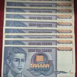 Yugoslavia 500 000 Dinara Rare one Note