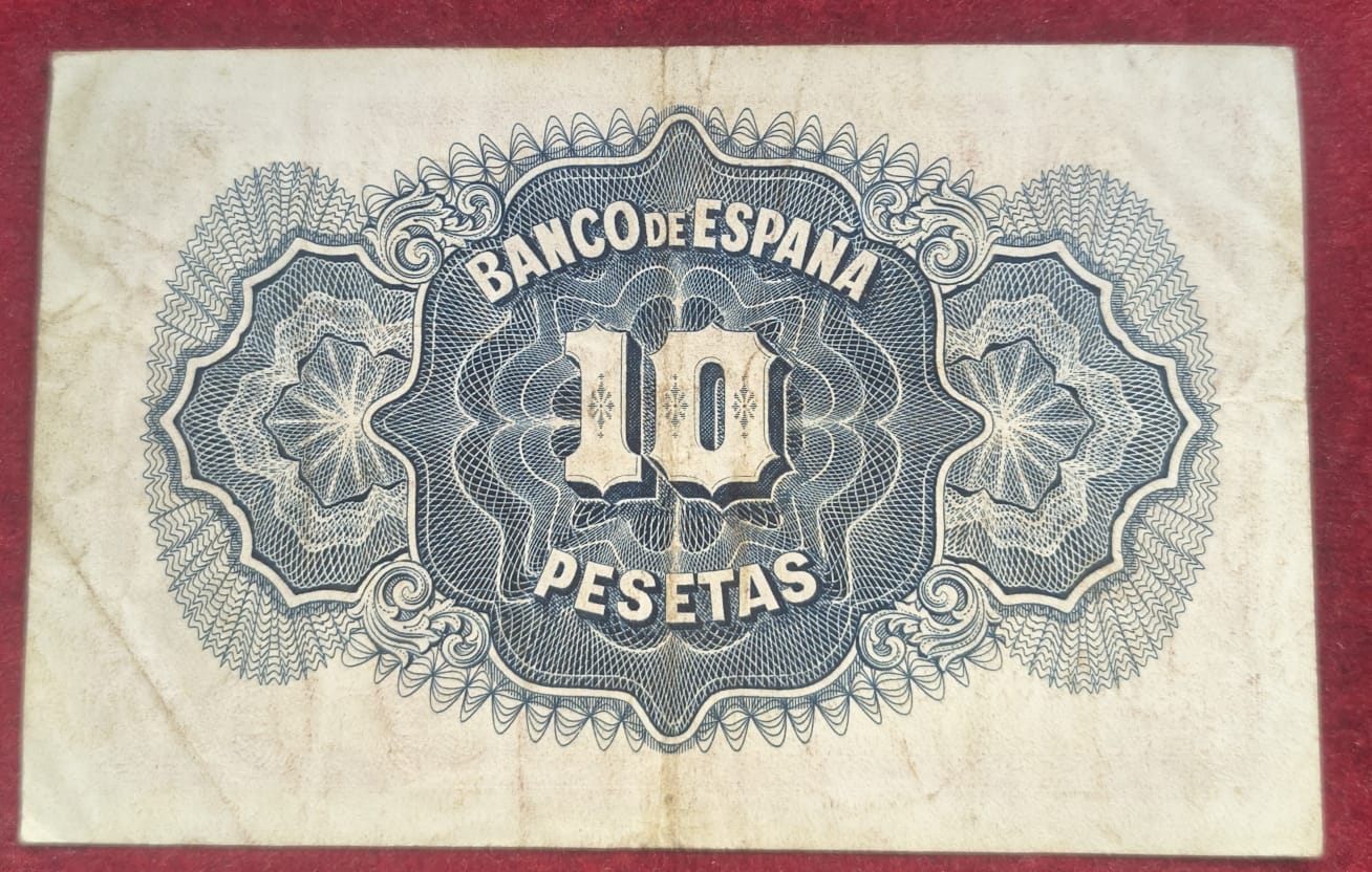 Spain 10 Pesetas Lowest Price Rare Note