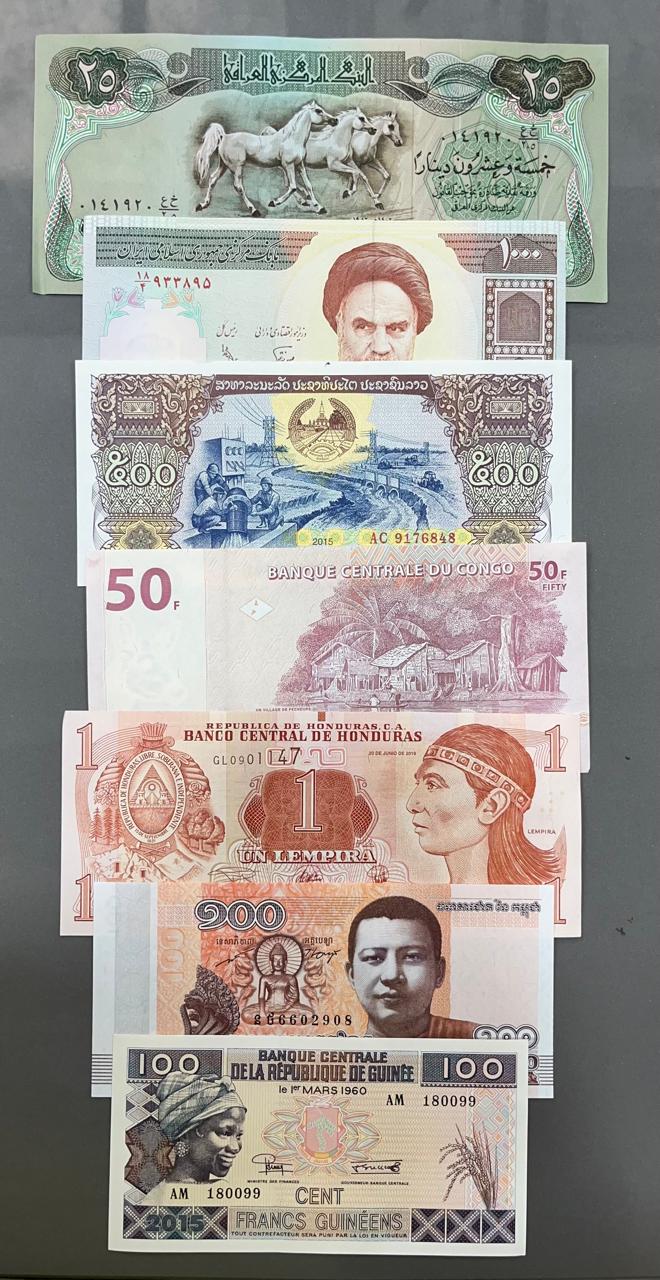 50 Different Countries Bank Notes GEM UNC ( SEE Description )