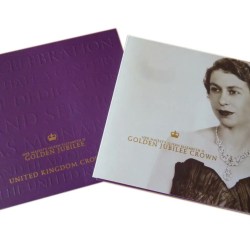 2002 Queen Golden Jubilee £5 Special Issue Royal Mint Proof Set with Beautiful Folder