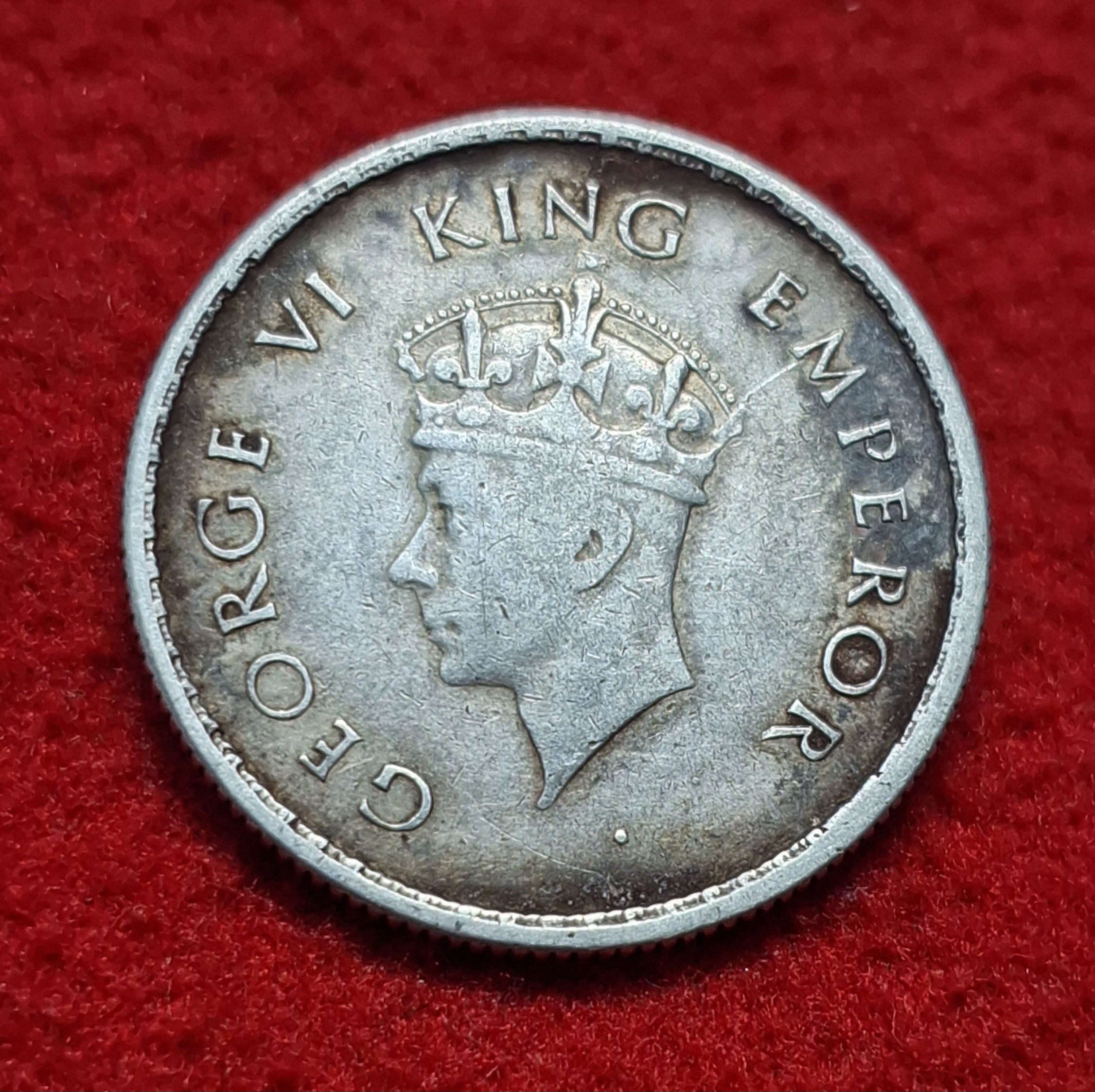 Half Rupee 1939 Calcutta Mint 01