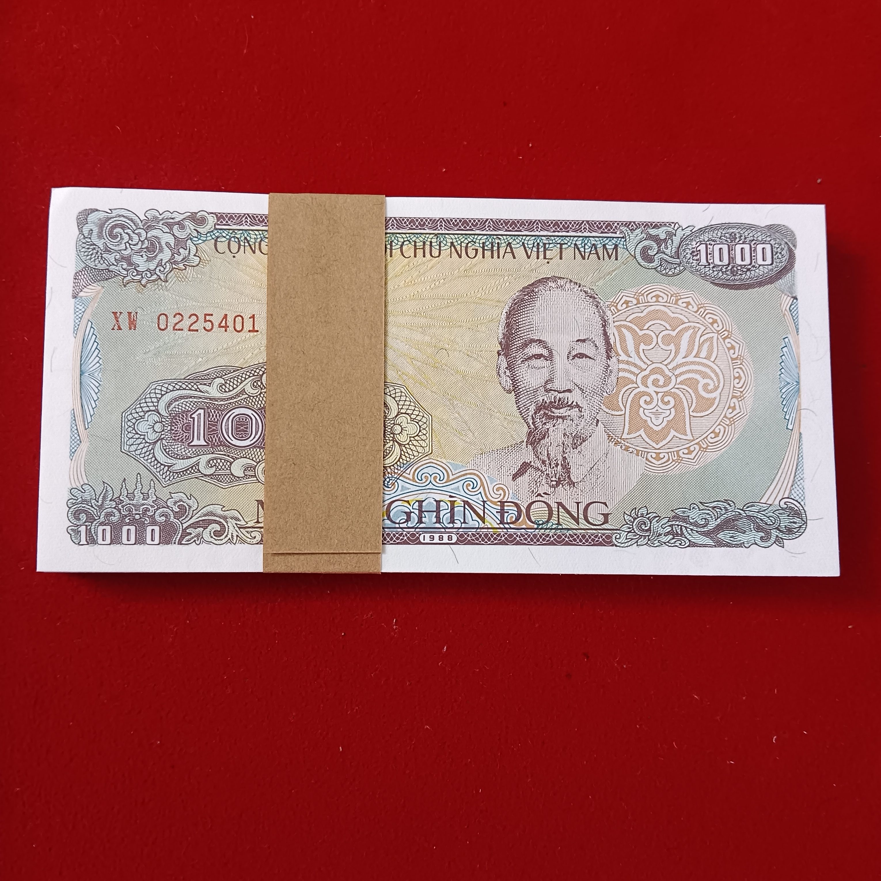 1000 DONG Full Bundle Rare Issue 1988 Year Republic Bank Of Vietnam