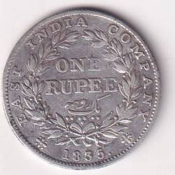 1835 One Rupees William East India Company (Rs) Variety Rare Silver Coin # 8484