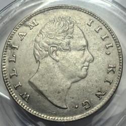 British India William One Rupee R S Thin 1835 Silver Coin High Grade Unc Rare