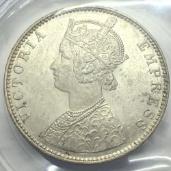 British India Victoria One Rupee 1901 Silver Coin Bunc Rare