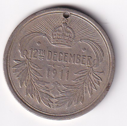 India - British Medal - George V (1911) and Mary Coronation Durbar Rare Medal # Z-1342