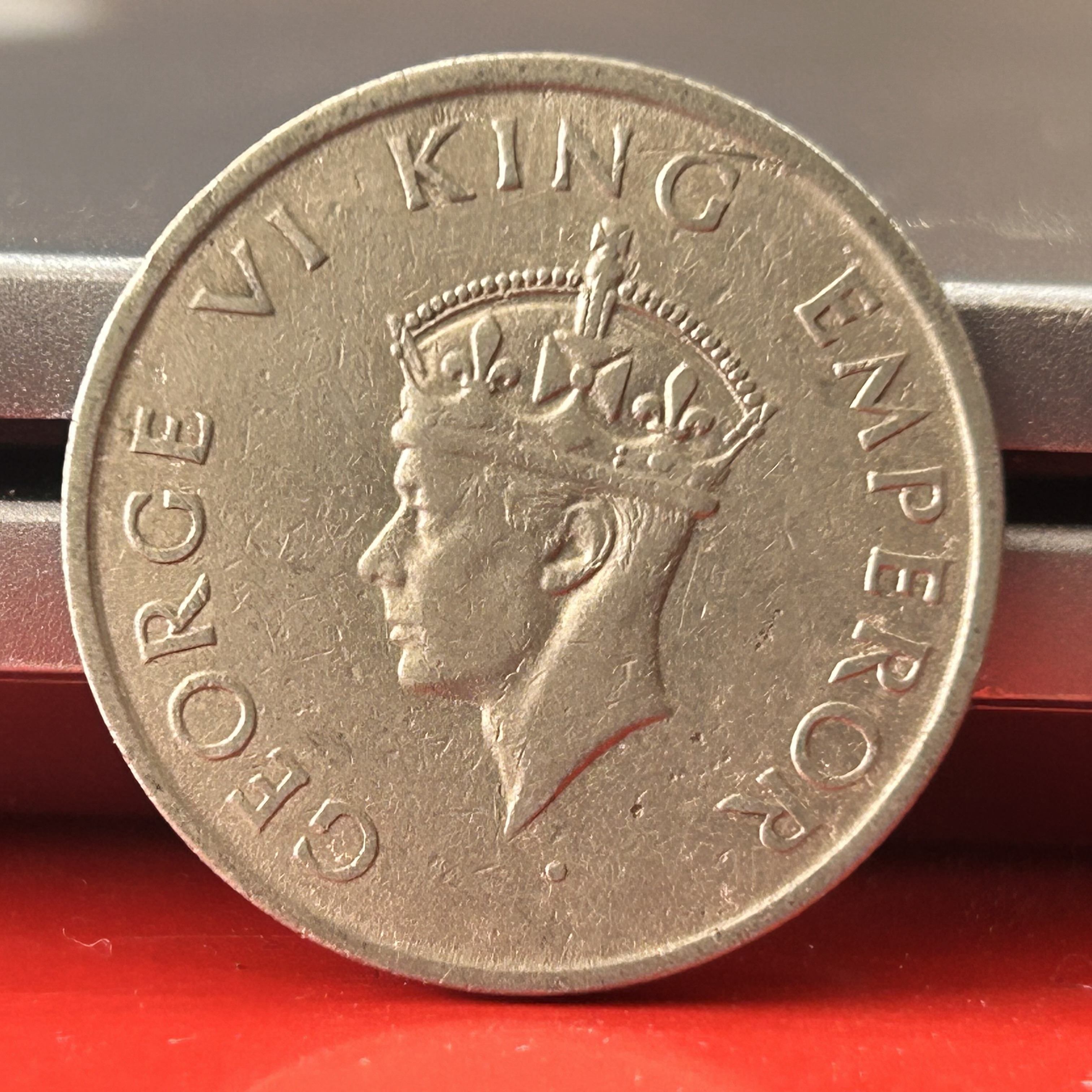 Half Rupee 1947 George Vi King Emperor British India Coinage Single Coin Randomly Given