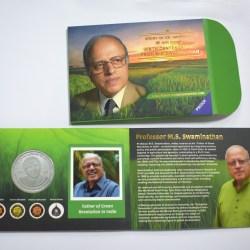 Birth Centenary of Prof. M.S. Swaminathan | Rs. 100 Proof Set Rare Hyderabad Mint