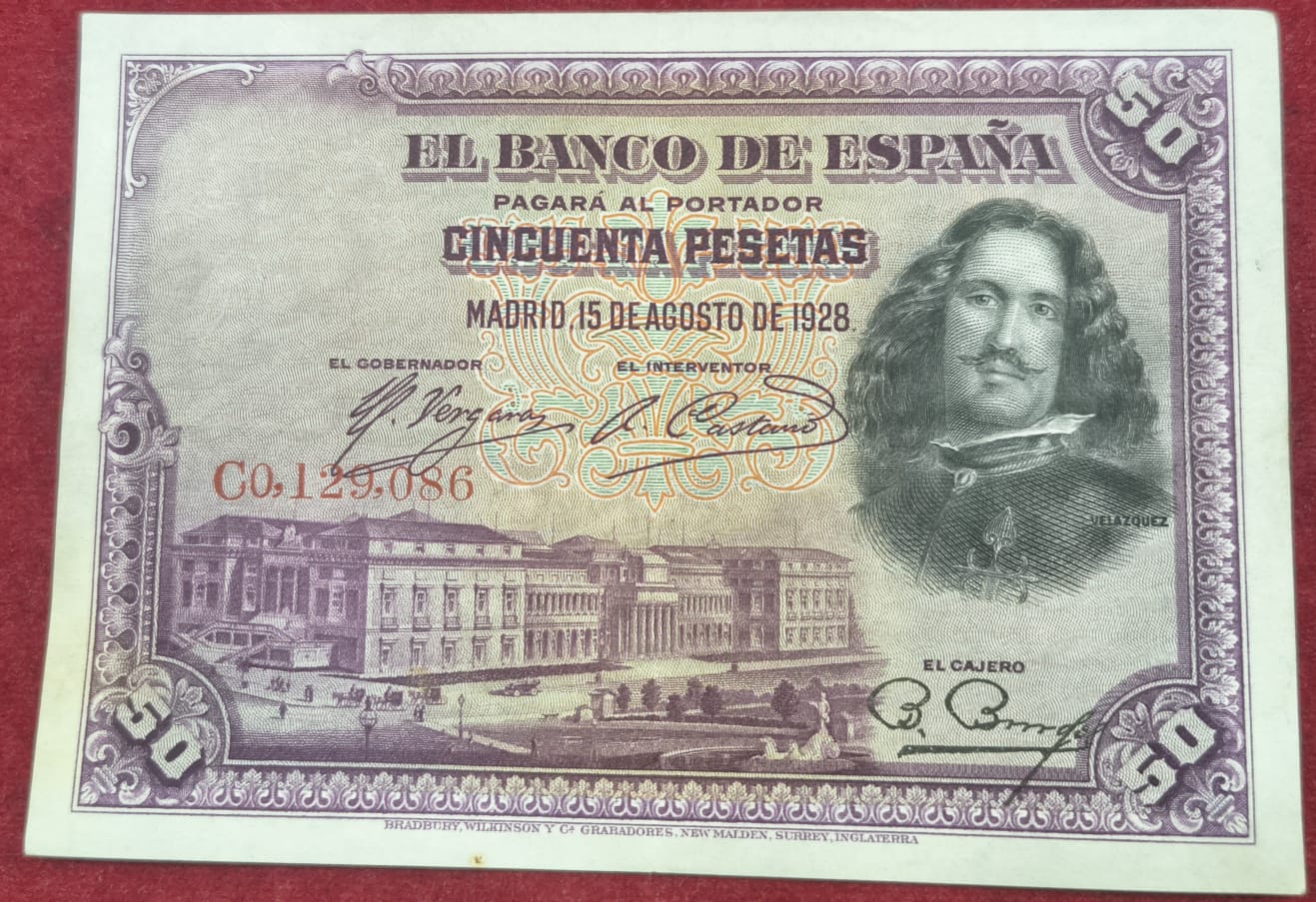 Spain 50 Pesetas Lowest Price Rare not # B-2