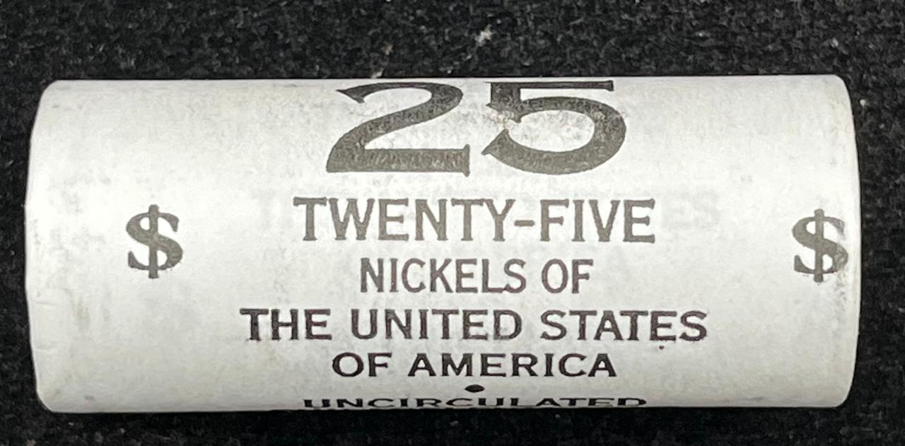 America 5 Cent Uncirculated Philabelphia Mint ROLL Mint 25 PIC Lowest PCS