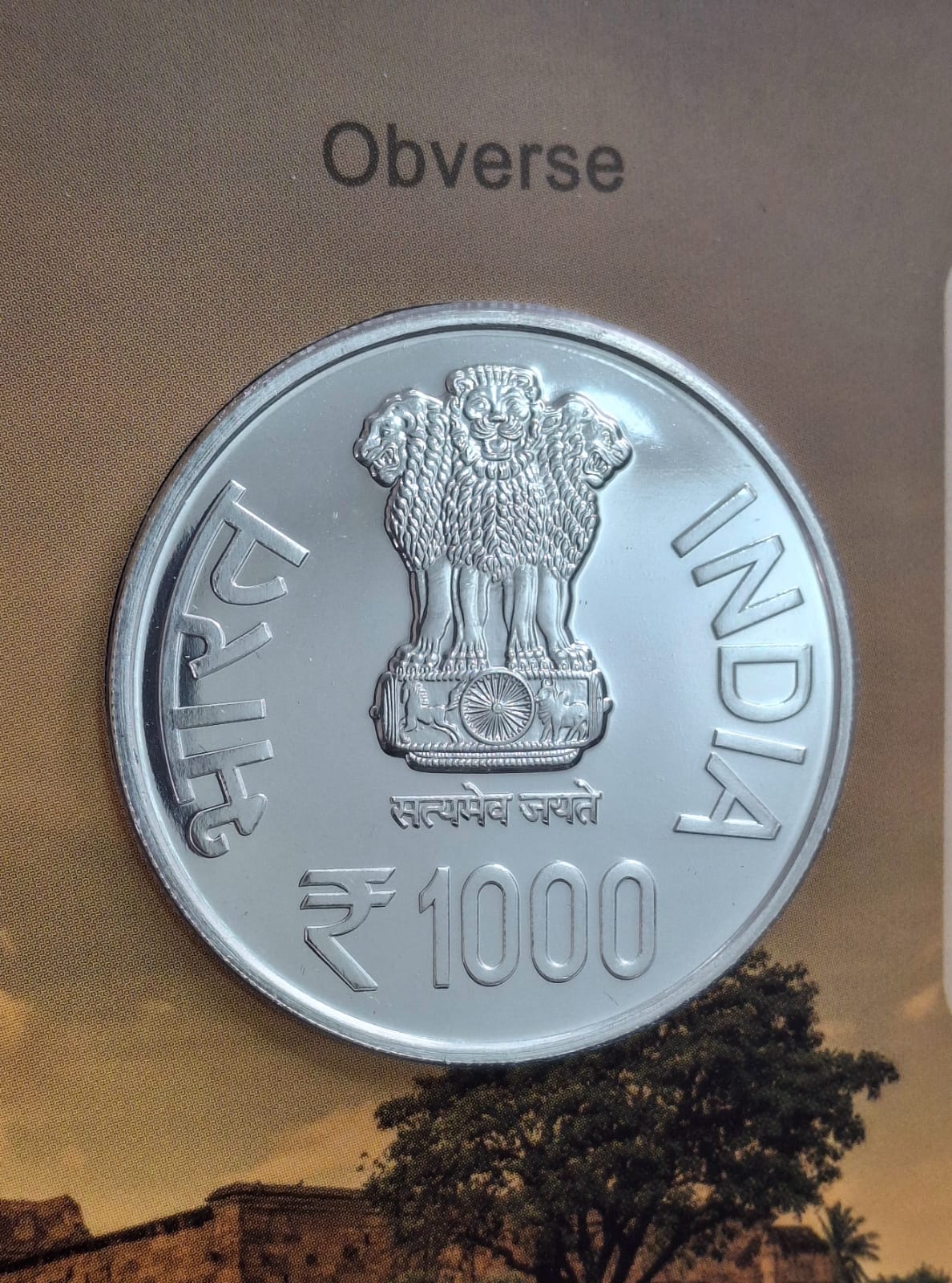 1000 Years of Naval Expedition of Emperor Rajendra Chola –I 2025 (40 Gram Silver) Mumbai Mint Rare UNC Set