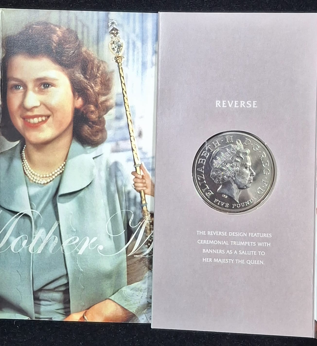 2006 Queen Elizabeth II's Eightieth Birthday Five Pound Crown Proof Set with Beautiful Folder