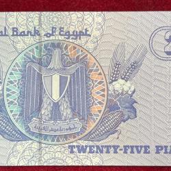 Egypt 25 Piastres GEM UNC Rare Note