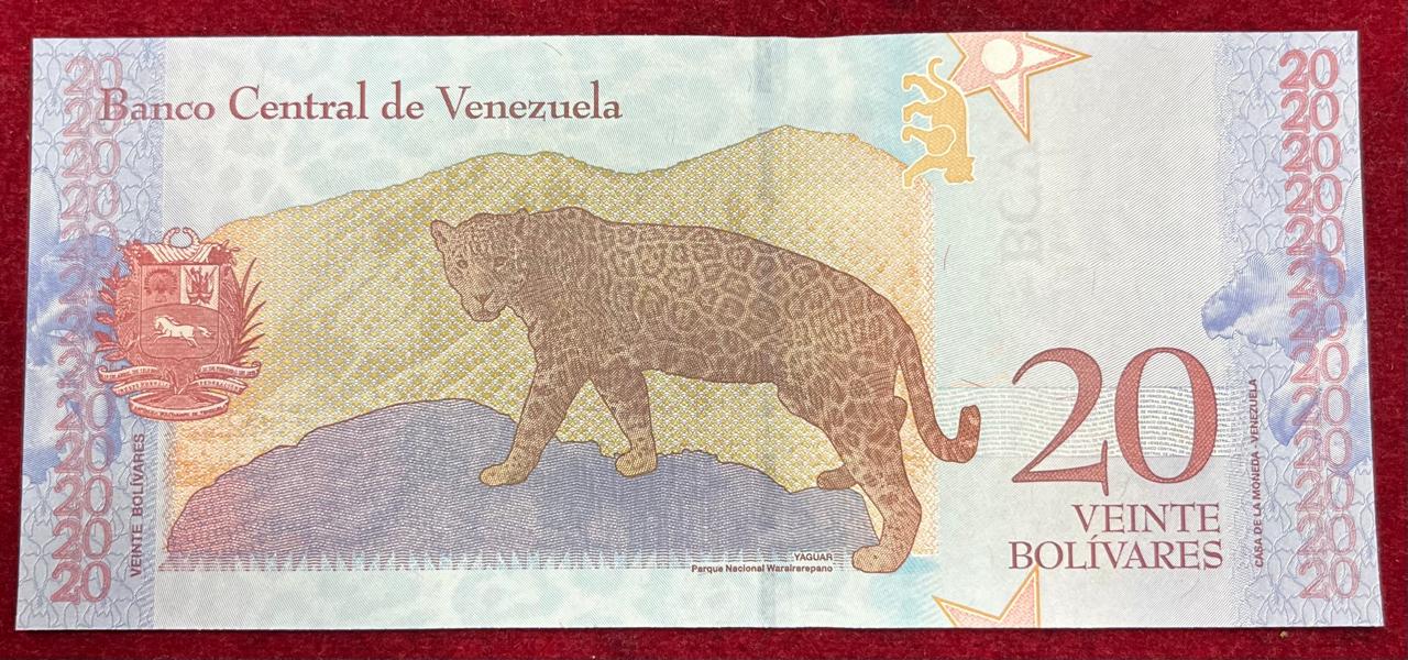 Venezuela 20 Bolívares GEM UNC Rare Note