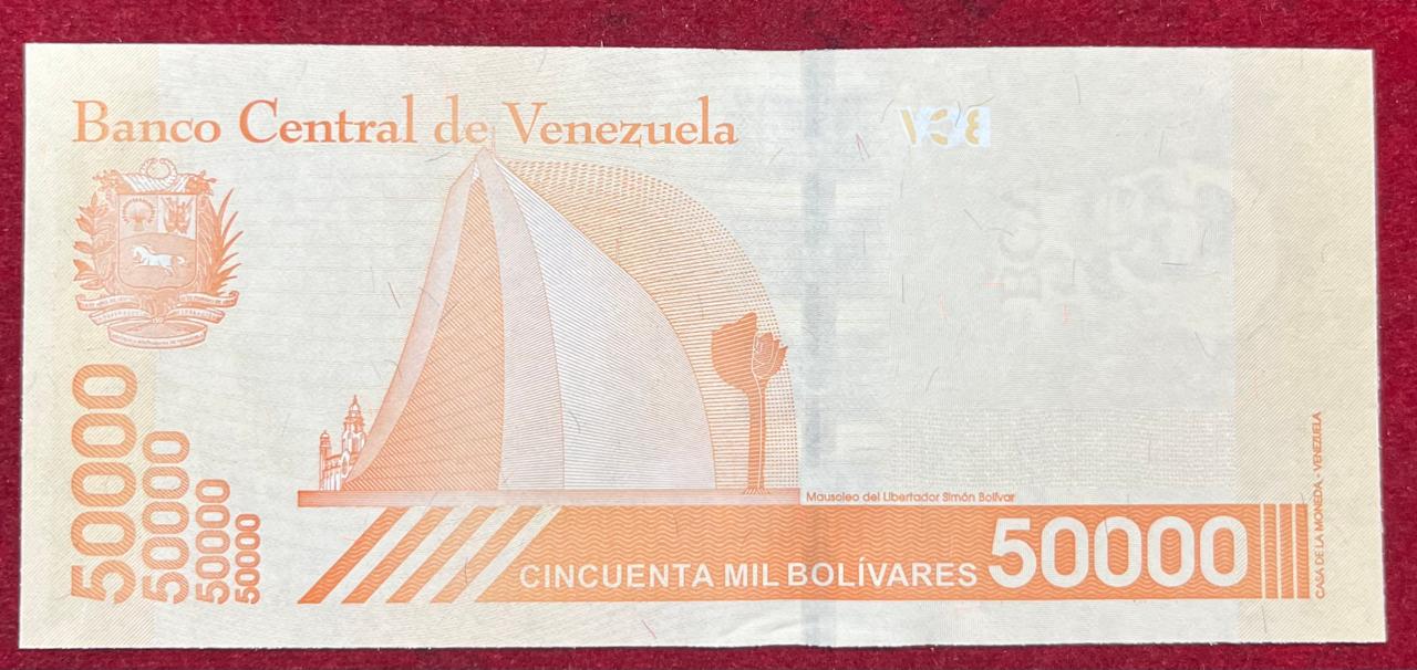 Venezuela 50 000 Bolívares GEM UNC Rare Note