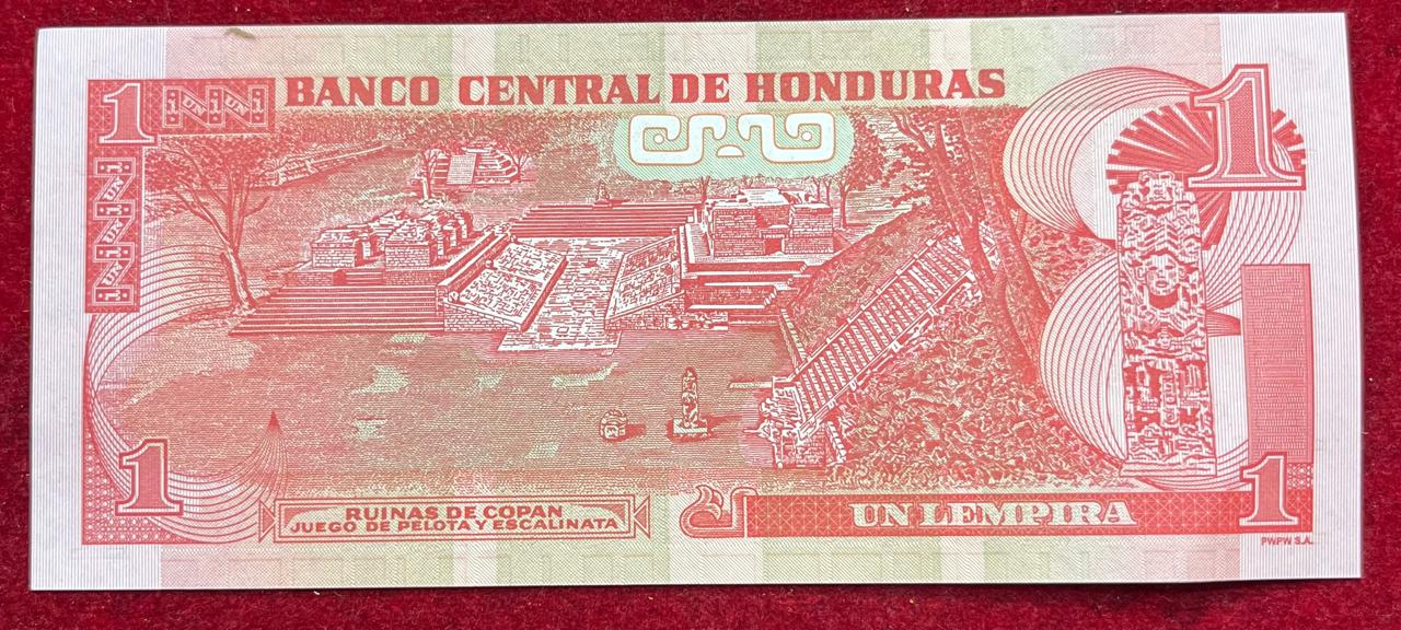 Honduras 1 UN Lempira GEM UNC Bank Note