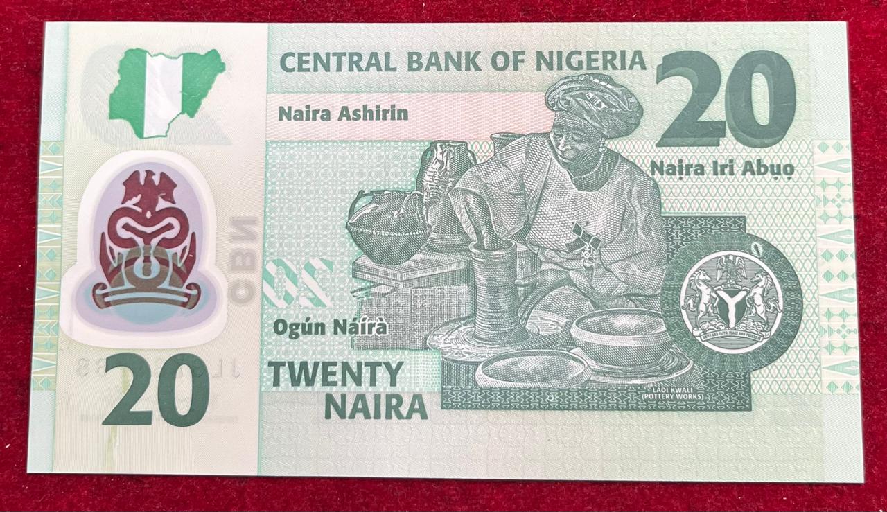 Nigeria 20 Naira GEM UNC Polymer Rare Note