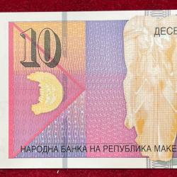 North Macedonia 10 Denari Polymar GEM UNC Rare Note