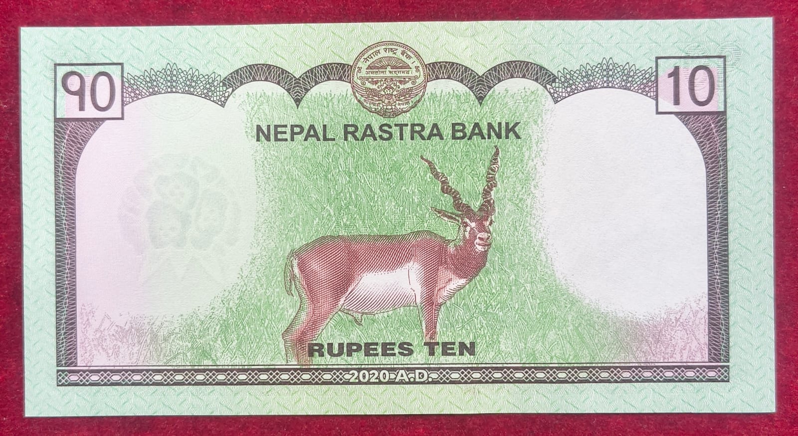 Nepal 10 Rupees GEM UNC Rare Note