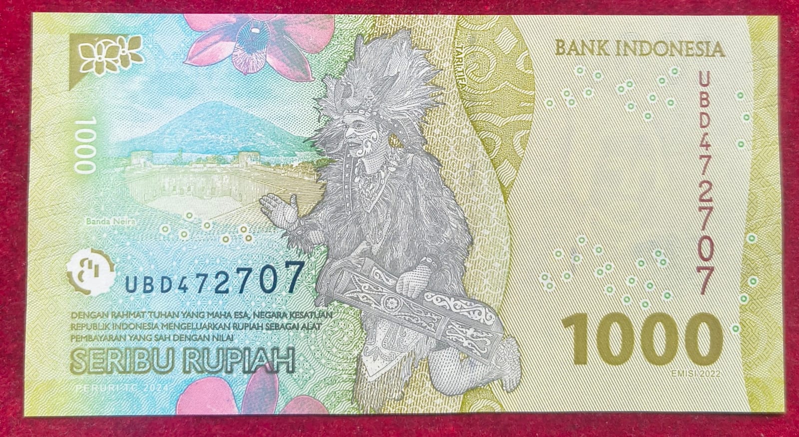 Indonesia 1000 Seribu Rupiah GEM UNC Bank Note