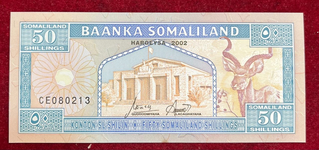 Somaliland 50 Shillings Silver GEM UNC Bank Note